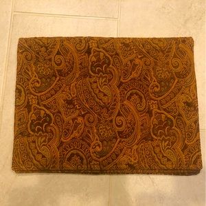 Four Crate & Barrel Spenser Tapestry rectangular placemats